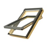 Fereastra mansarda FAKRO FTS-V U2, lemn de pin, 2 sticle