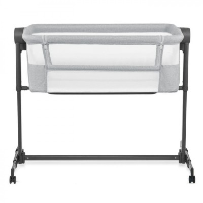 Patut Co-sleeper Kinderkraft Neste Up 2, Gri Deschis foto