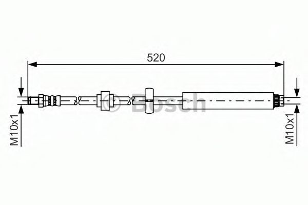 Conducta / cablu frana CITROEN C4 CACTUS (2014 - 2016) BOSCH 1 987 481 436