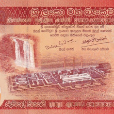 SRI LANKA █ bancnota █ 100 Rupees █ 2020 █ P-125i █ UNC █ necirculata