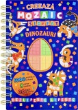 Cumpara ieftin Creeaza Mozaic Sidefat Dinozauri, - Editura Flamingo