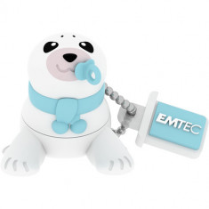 Memorie USB Emtec M334 Baby Seal 16GB USB 2.0 (Alb)