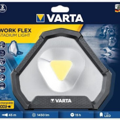 Lanterna LED de lucru Varta 18647 Work Flex Stadium Light reincarcabila 1450lm IP54
