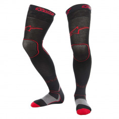 Sosete Moto Alpinestars MX Long Tech Thick Socks, Negru/Rosu, Marime S-M