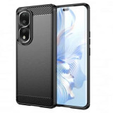 Cumpara ieftin Husa Honor 80 Pro 90 Pro Carbon Negru Techsuit