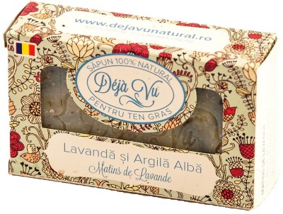 SAPUN NATURAL LAVANDA&amp;amp;ARGILA ALBA 90GR foto