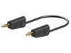 Cablu de masurare ST&Auml;UBLI 60V 32A 2m, Mufa Banana 4mm, PVC, Aurit, Negru, 2.5mm
