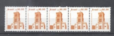 Brazil 1987 Architecture Churches x 5 Mi.2213A MNH DA.032 foto