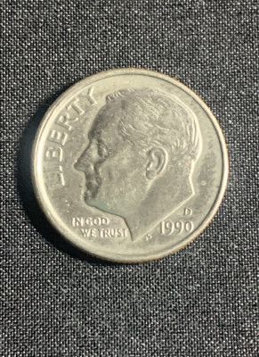 Moneda One Dime 1990 USA foto