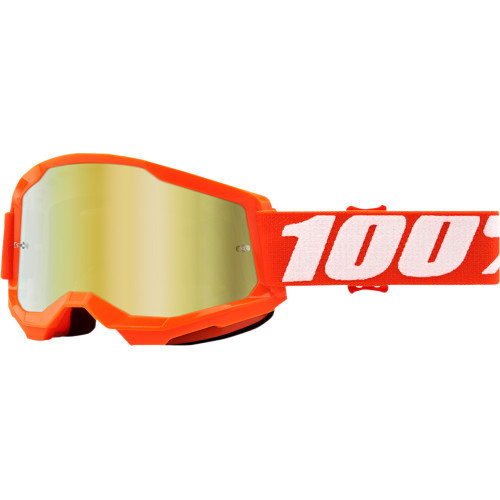 Ochelari cross/atv 100% Strata 2, lentila oglinda, culoare rama portocaliu  Cod Produs: MX_NEW 26012946PE | Okazii.ro