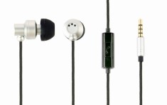 CASTI Gembird, &amp;quot;Paris&amp;quot;, cu fir, intraauriculare, pt smartphone, microfon pe fir, conectare prin Jack 3.5 mm, negru / argintiu, &amp;quot;MHS-EP-CDG-S&amp;quot;, (timbru foto