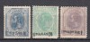 ROMANIA 1896 POSTA ROMANA IN TURCIA PE SPIC DE GRAU SUPRATIPAR NEGRU, Nestampilat