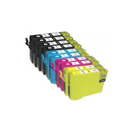 Set 10 cartuse compatibile Epson T1281/T1282/T1283/T1284