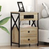 vidaXL Dulap de noapte Stejar sonoma 40 x 31 x 60 cm Lemn compozit