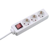 Prelungitor Vision Touch 307.1894 3 Prize Schuko, On/Off, 5M, Alb