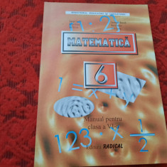 MATEMATICA MANUAL PENTRU CLASA A VI A GHEORGHE TURCITU RF20/2