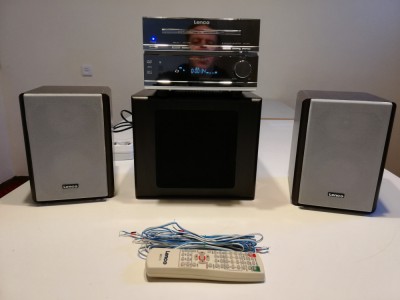 Mini-Sistem Audio-Video LENCO MDV3 (CD/DVD/Tuner/Amplificator/Boxe) - ca Noua foto