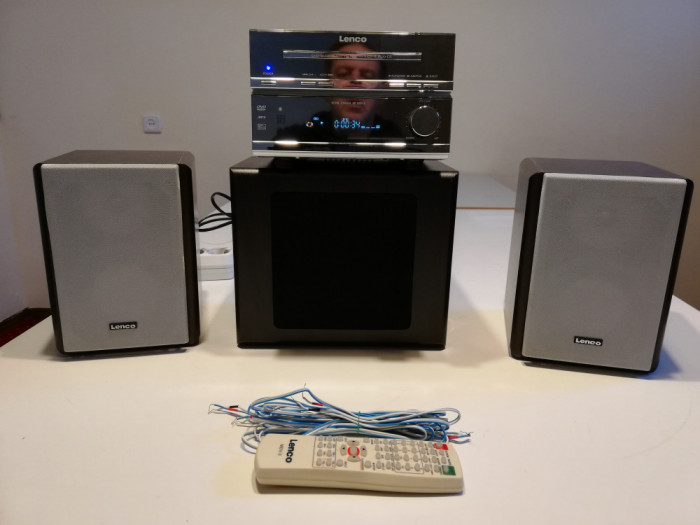 Mini-Sistem Audio-Video LENCO MDV3 (CD/DVD/Tuner/Amplificator/Boxe) - ca Noua
