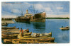 1762 - BRAILA, ship &amp; boats - old postcard, CENSOR - used - 1918, Circulata, Printata
