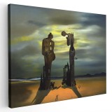 Tablou pictura Reminescenta arheologica a lui Millet de Dali 2050 Tablou canvas pe panza CU RAMA 20x30 cm