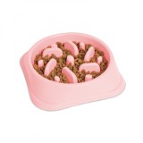 Bol pentru hranire lenta, catei si pisici - 20 x 20 x 4,5 cm - coral Best CarHome, Yummie