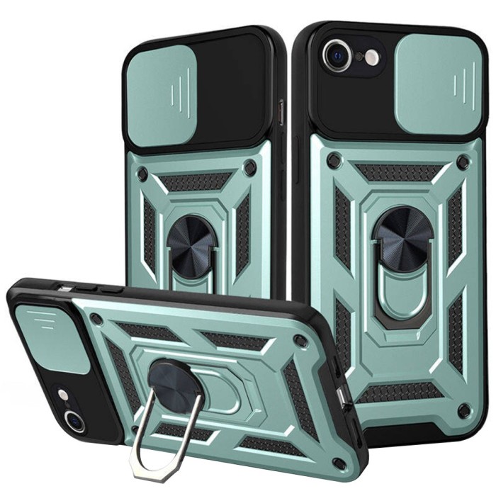 Husa iPhone 6 Plus 6s Plus protectie camera Techsuit CamShield Series, verde