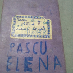 CARNET ELEV RSR CLASA III AN 69-70