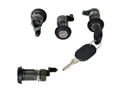 Set yale inchidere Fiat Ducato (230), 03.1994-04.2002, cu chei, cu 4 butuci blocare usa, fata/spate/usa laterala, stanga/dreapta, foto