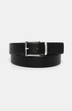 HUGO curea de piele barbati, culoarea negru, 50522618