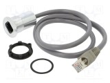 Cablu adaptor ONPOW 0,6m pentru montare pe panou M22 cu piuliță din spate