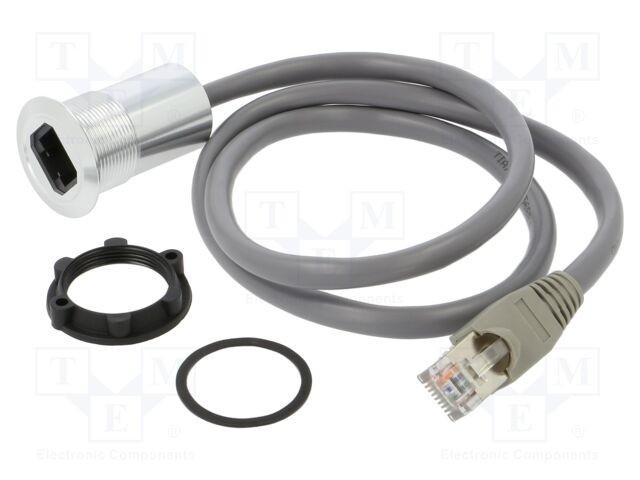 Cablu adaptor ONPOW 0,6m pentru montare pe panou M22 cu piuliță din spate