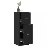 vidaXL Dulap de farmacie, negru, 40x41x118 cm, lemn prelucrat
