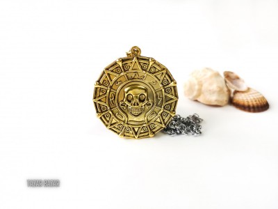 Pandantive Aztec Coin &amp;ndash; Pirates of the Caribbean foto