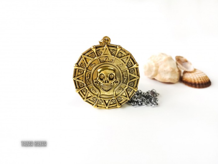 Pandantive Aztec Coin &ndash; Pirates of the Caribbean