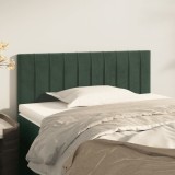 Cumpara ieftin Tăblie de pat, verde &icirc;nchis, 100x5x78/88 cm, catifea