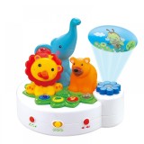 Proiector muzical cu telecomanda Animal, Oem