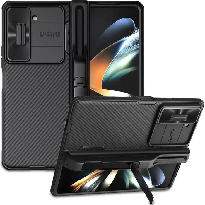 Husa pentru Galaxy Z Fold 5, Nillkin, Policarbonat, Negru