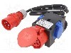 Conector alimentare AC, IEC 60309, IP44, 16A, 400V AC, {{Numarul de pini}} pini, PCE - 9430719W