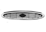 Grila radiator Ford Mondeo HatchBack/Sedan/Combi, 09.1996-11.2000, crom/negru, fara emblema, 1036771, 321705-R motorizare Benzina, RETOV