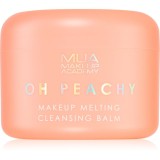 MUA Makeup Academy Oh Peachy balsam demachiant cu ulei cu arome de piersici 70 g