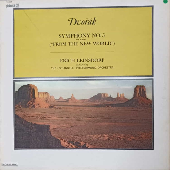 Disc vinil, LP. Symphony No. 5 In E Minor (From The New World)-Anton&iacute;n Dvoř&aacute;k, Erich Leinsdorf, Los Ange-241205