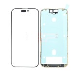 Geam cu Rama OCA iPhone 15 Pro Negru, Componenta Display, Blister
