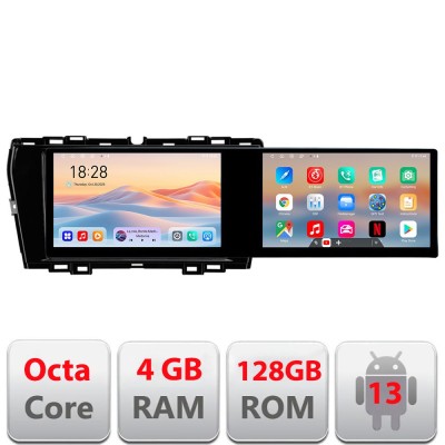 Navigatie Ssang Young Tivoli 2020- Kit-TIVOLI Edotec 2 ecrane 8 core 4+128 21.6 inch Incell android Wifi 5Ghz gps internet CarStore Technology foto