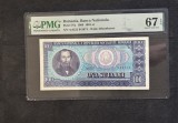 Bancnota Romania 100 lei 1966 serie A, gradata PMG 67 EPQ