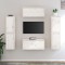 vidaXL Comode TV, alb,6 buc., lemn masiv de pin