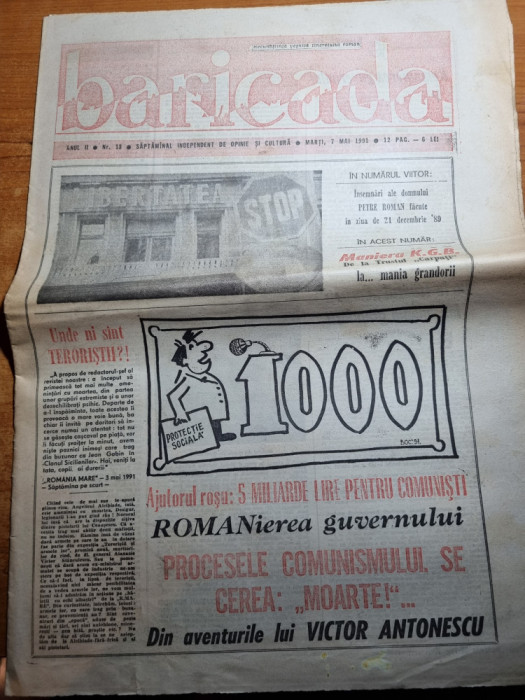 baricada 7 mai 1991-interviu dinu patriciu