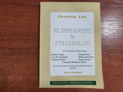 Re...introducere in personalism de Corneliu Leu foto