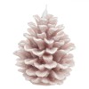 Lum&acirc;nare Decorativă Crăciun, Con, Culoare Nude, Glitter Irizat, Dimensiuni 10.5x13.5cm, Oem
