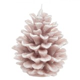Lum&acirc;nare Decorativă Crăciun, Con, Culoare Nude, Glitter Irizat, Dimensiuni 10.5x13.5cm, Oem