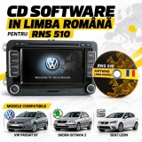 CD Navigație Software Volkswagen RNS 510 Limba Rom&acirc;nă Meniu Compatibil VW Passat Golf Tiguan